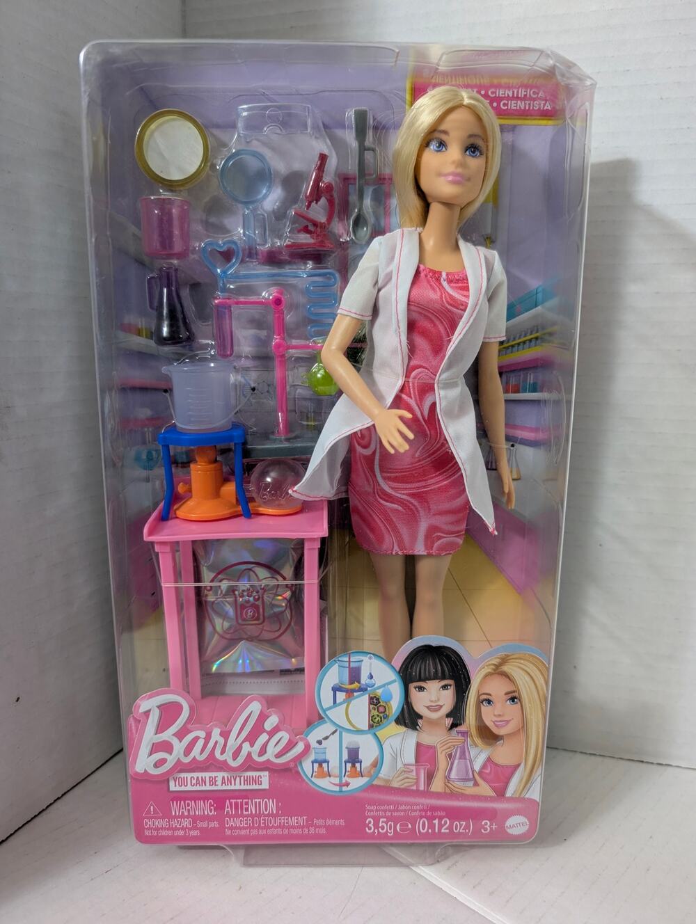Barbie Scientist Doll Lab Playset NIB You Can Be Anything Mattel JCR70 Toy